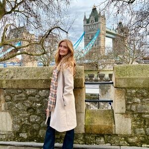 Zara Small Women's Classic Beige Trench Coat